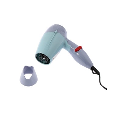 Фен Luazon LF-23, 800 Вт, 2 скорости, 2 режима, складная ручка, голубой