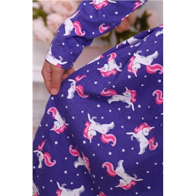 Платье Звездочка Единорожка детское (Сирень)
