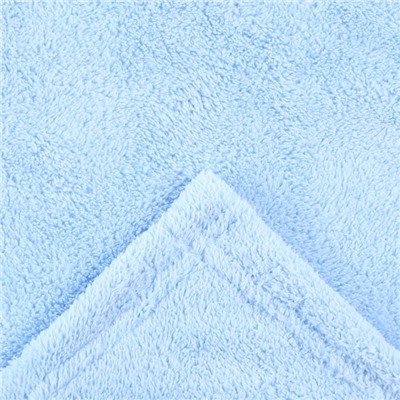 Полотенце - уголок LoveLife «Зайчик», 70×140 см, микрофибра, голубое