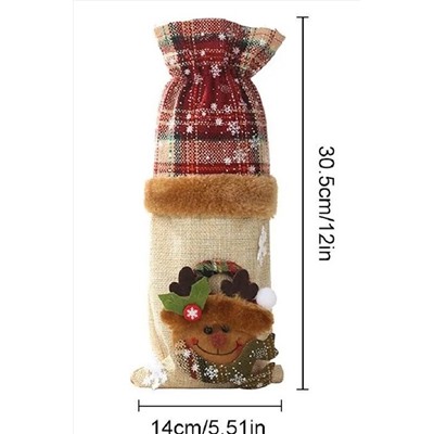 61121 Новогодний чехол на бутылку НАТАЛИ, 1205492