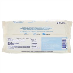 Aveeno, Baby, детские салфетки для лица и тела, для чувствительной кожи, 64 шт.