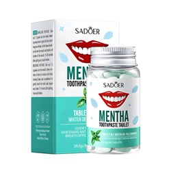 Твердая зубная паста в таблетках SADOER