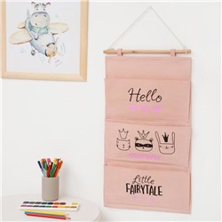 Кармашек текстильный «Этель» Little fairytale, 3 отделения, 34×63.5 см