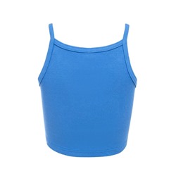 Топ на бретелях женский MINAKU: Basic line, голубой, размер 42