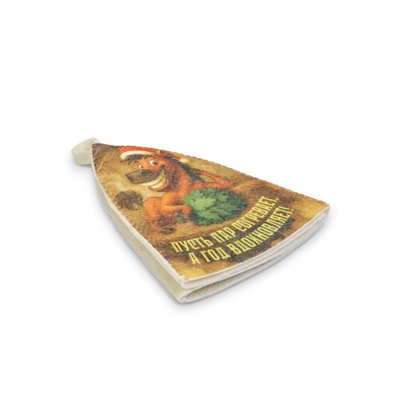 Шапка для бани и сауны «Пусть пар согревает, а год вдохновляет!», полиэфир 70%, шерсть 30%, «Добропаровъ»