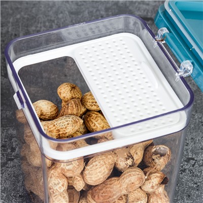 Контейнер для хранения продуктов 1000 мл пластик АКЦИЯ / 2941-11 9x9x14.5 см