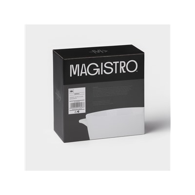Салатник Magistro Whitewarm, 700 мл, 18×15×6 см, фарфор, белый