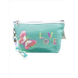 Sunflower Косметичка женская лодочка с пайетками Love 11653-8, мятный 21005