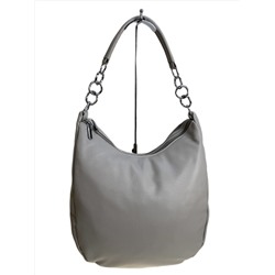 Женская сумка из искусственной кожи, цвет светло серый