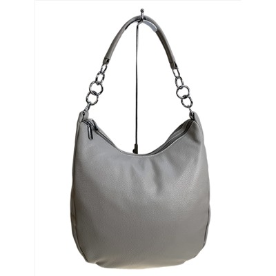 Женская сумка из искусственной кожи, цвет светло серый