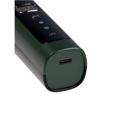 Электробритва LBR-13, роторная, 3 Вт, триммер, 3 головки, сухое бритьё, от АКБ, зелёная