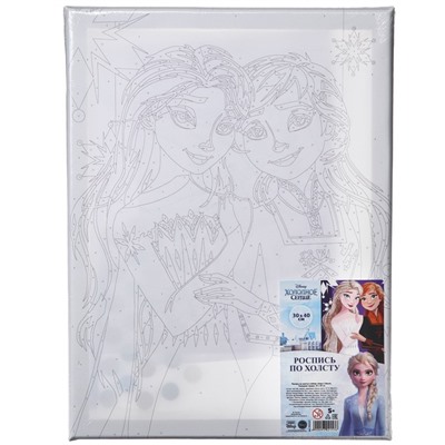 Картина по номерам с подрамником «Анна и Эльза», 30×40 см, Холодное сердце