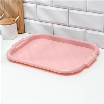 Поднос SparkPlast, 39×27 см, пластик, микс