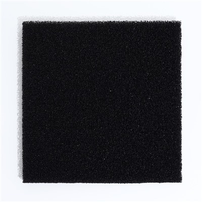 Губка прямоугольная, крупнопористая 10 PPI, лист 50×50×5 см, черный