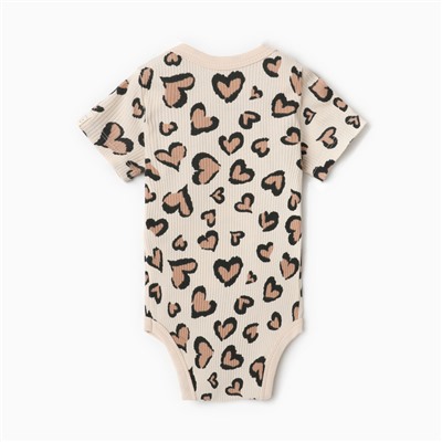 Боди Крошка Я Leo love, рост 68-74 см, бежевое