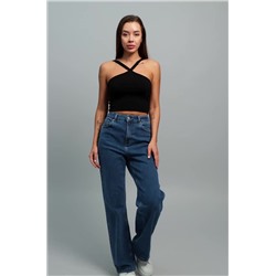 Женские джинсы палаццо с высокой посадкой Happyfox