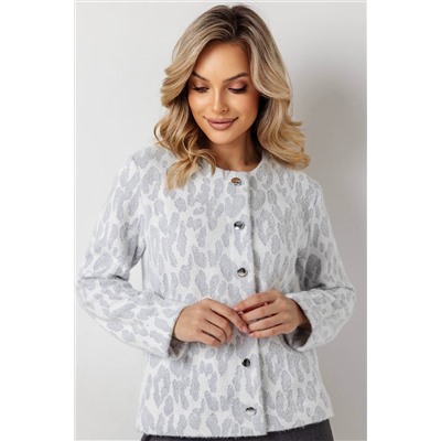 Жакет женский  4351/18/Молочный, голубой