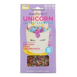 ColorKitchen, Nature's Unicorn Colors & Sprinkles Set, 1.69 oz (47.94 g)