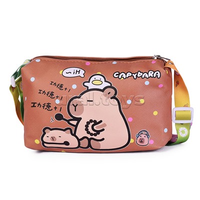 Сумочка детская "Дружные капибары" 19*14*6 см.