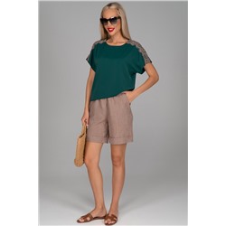 Блузка Келли (кружево/изумруд)