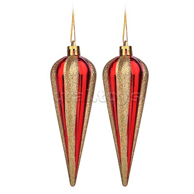 Набор новогодних украшений (2шт х 13см)