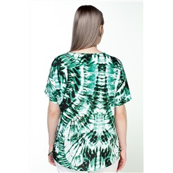 Блузка  4103/07/Белый, зеленый