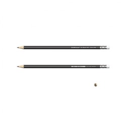 Карандаш черногр. 45606 Jet Black с ластиком 101 НВ в тубусе ErichKrause