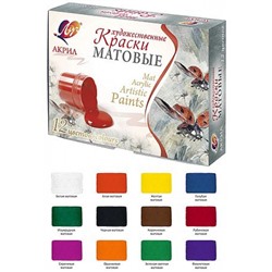 Набор акриловых красок  12цв 20 мл матовые 29С 1747-08 Луч