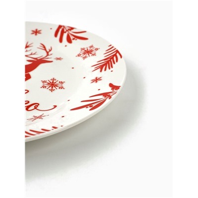 Тарелка плоская новогодняя «Счастливого года», d=20 см