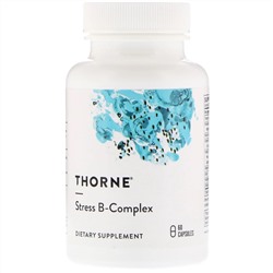 Thorne Research, Подавляющий стресс B-комплекс, 60 растительных капсул