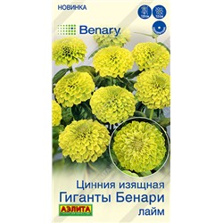 Цинния Гиганты Бенари Лайм (Код: 93615)