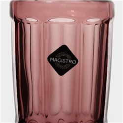 Бокалы для шампанского Magistro «Ла-Манш», 160 мл, 7×20 см, набор 2 шт., стекло, розовые