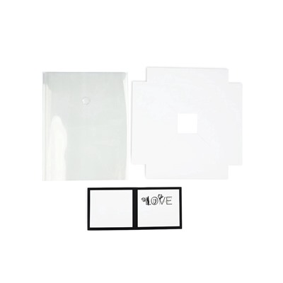 Коробка для цветов с вазой и пластиковыми окнами складная «Чёрно-белая эстетика», 23×30×23 см