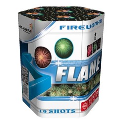 Батарея салютов "Flame" (0,8" х 19 залп.) * в кор. 18 шт. Срок до 01.02.30