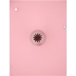 Насадка кондитерская KONFINETTA «Закрытая звезда», d=3 см, выход 1 см, нержавеющая сталь