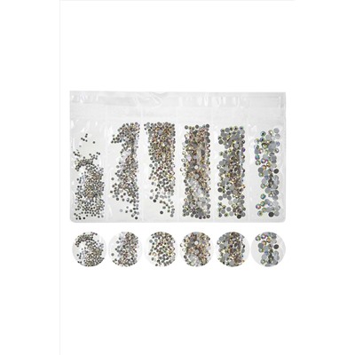 Nail Art Набор страз для ногтей, желтый голография KRISTALLER, 1107755