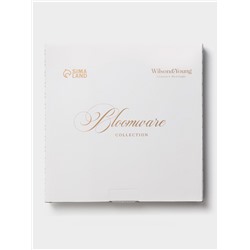 Тарелка обеденная WY Bloomware. d=27 см, фарфор, белая, зелёная