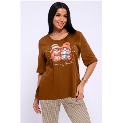 Пижама ТК 387 (Коричневый)