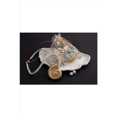 Колье с крупной ракушкой "Морская симфония" на шнурке + Подарок, в подарочном мешочке НАТАЛИ, 1131008