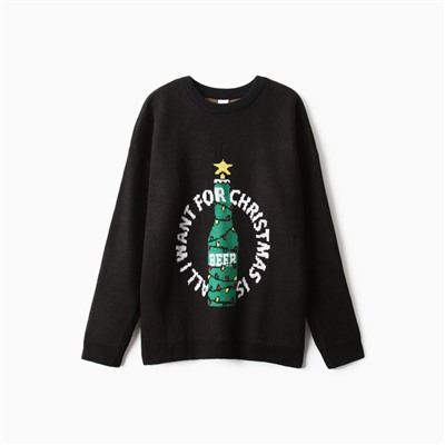 Джемпер вязаный новогодний KAFTAN Beer размер 56