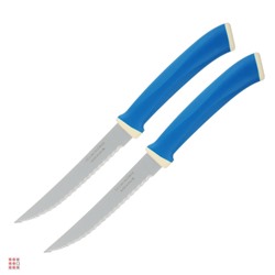 Tramontina Felice Нож для мяса с микрозубчатым лезвием 12.7см, карт.блистер, цена за 2шт
