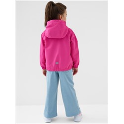 Куртка текстильная с полиуретановым покрытием для девочек (ветровка)