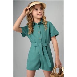 Льняной комбинезон для девочки Happyfox