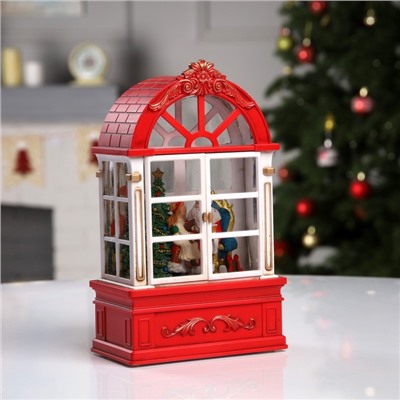 УЦЕНКА Фигура светодиодная «Дед Мороз в арке», 13.5×22×7.8 см, пластик, батарейки ААх3 (не в комплекте), USB, свечение тёплое белое