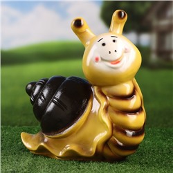 Садовая фигура из гипса «Улитка с улыбкой», 12×26×28 см