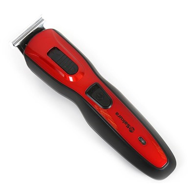 Триммер Sakura SA-5523R, АКБ, 9 насадок, чёрно-красный