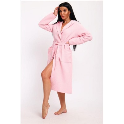 Халат с капюшоном ХВК (Светло-розовый)
