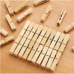 Прищепки для белья бамбук 20 шт