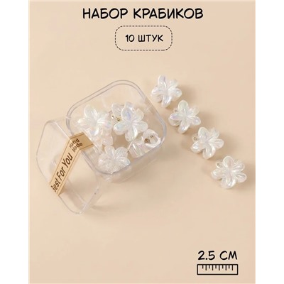 Набор крабиков для волос в боксе (10 шт)