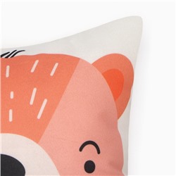 Подушка декоративная «Этель. Медвежонок», 30×30 см, велюр